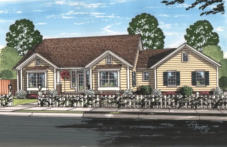 Full Rendering for House Plan #244961