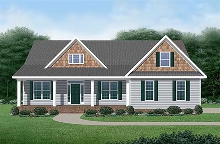 Full Rendering for House Plan #659771