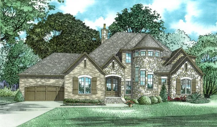 Full Rendering for House Plan #318692