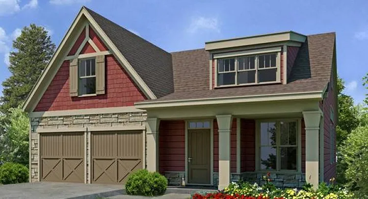 Full Rendering for House Plan #125012