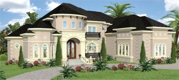 Full Rendering for House Plan #398644