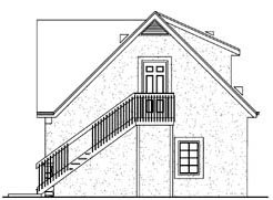 Right Elevation for House Plan #360650
