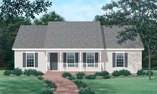 Full Rendering for House Plan #658421