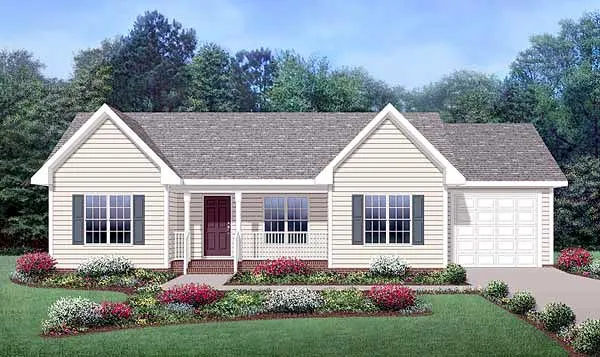 Full Rendering for House Plan #650511