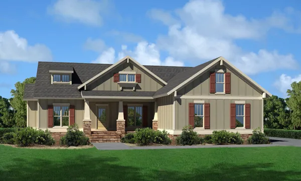 Full Rendering for House Plan #121132