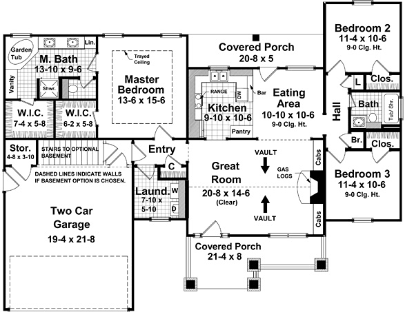 Main Floor Plan for House Plan #219052
