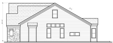 Right Elevation for House Plan #121112