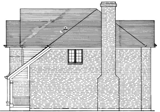 Right Elevation for House Plan #534852