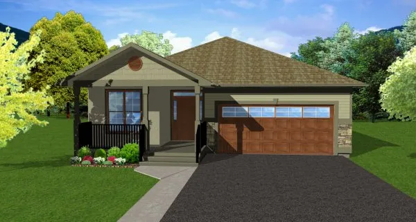 Full Rendering for House Plan #195098