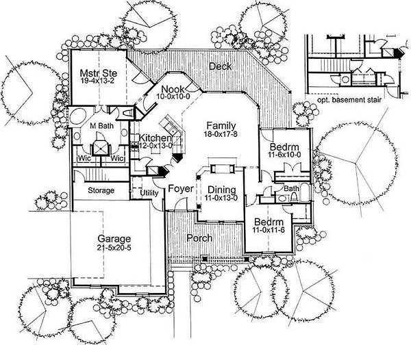 Main Floor Plan for House Plan #645171