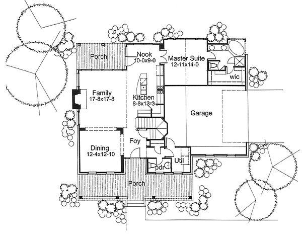 Main Floor Plan for House Plan #643571