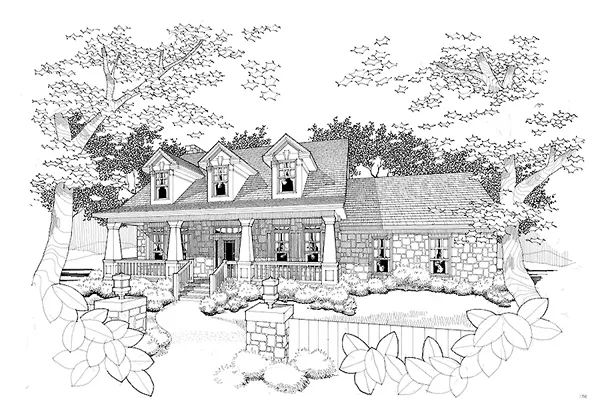 Full Rendering for House Plan #648571