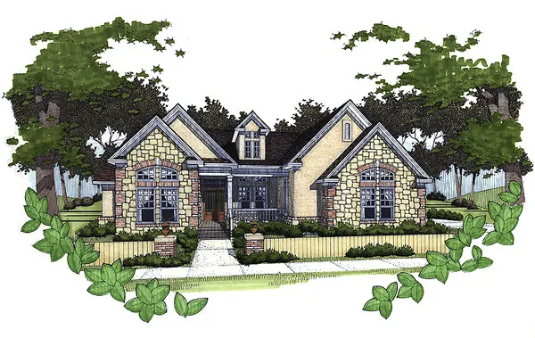 Full Rendering for House Plan #649771
