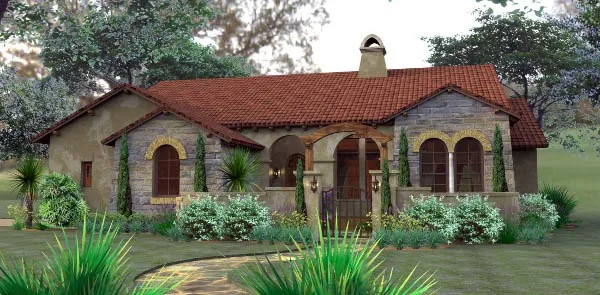 Full Rendering for House Plan #640871