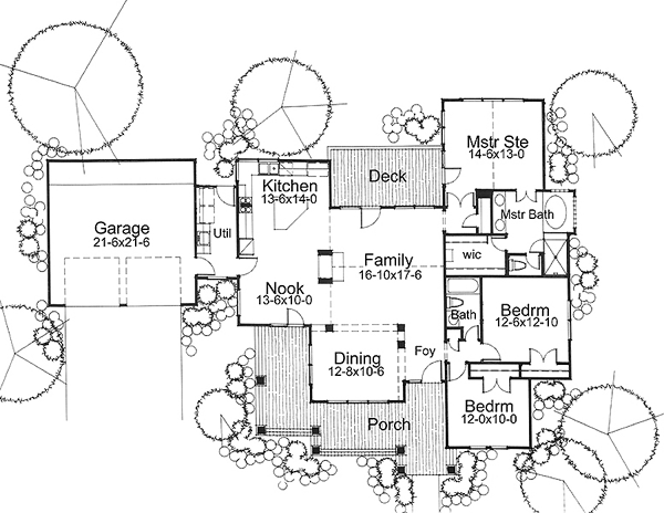 Main Floor Plan for House Plan #645181