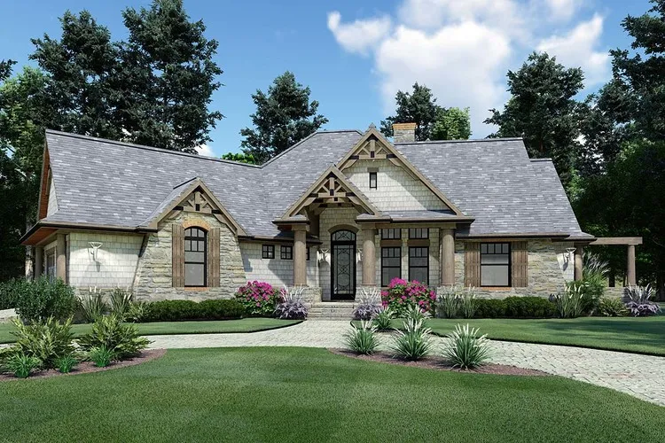 Full Rendering for House Plan #648481