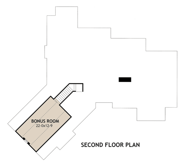 Attic Plan for House Plan #648481
