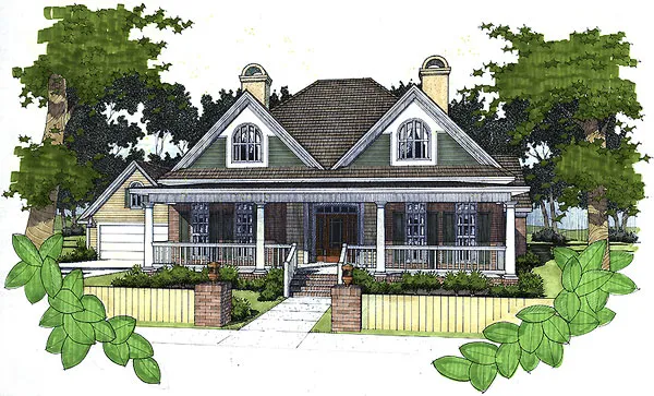 Full Rendering for House Plan #648581