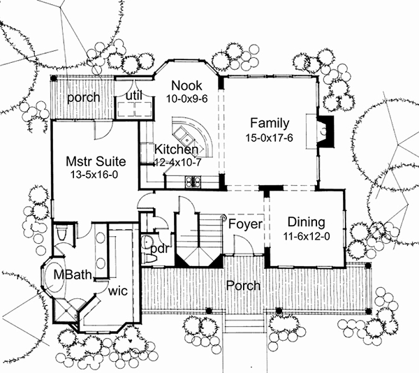 Main Floor Plan for House Plan #649981