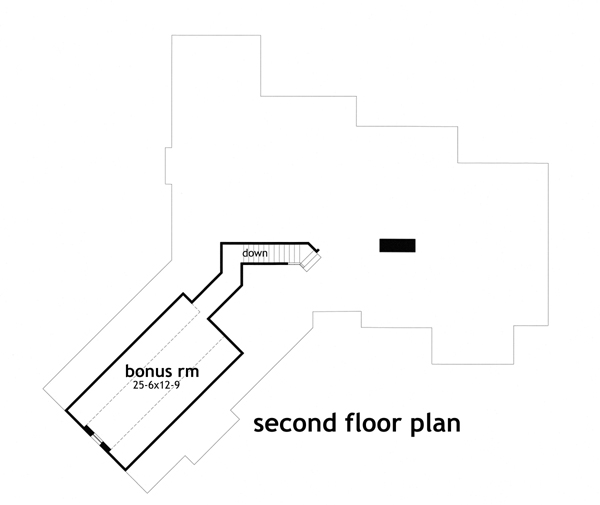 Attic Plan for House Plan #646012