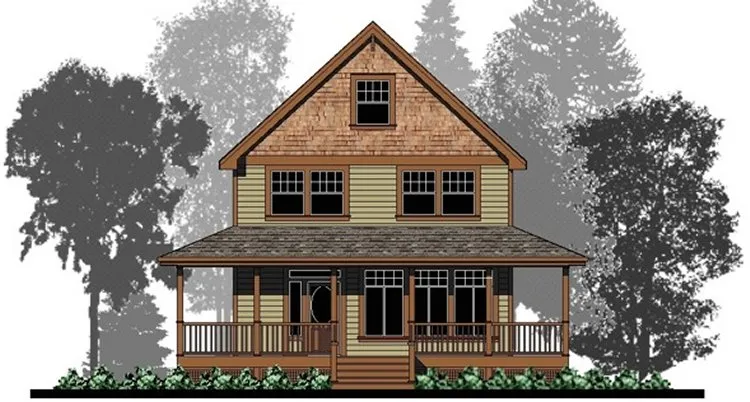 Full Rendering for House Plan #503651