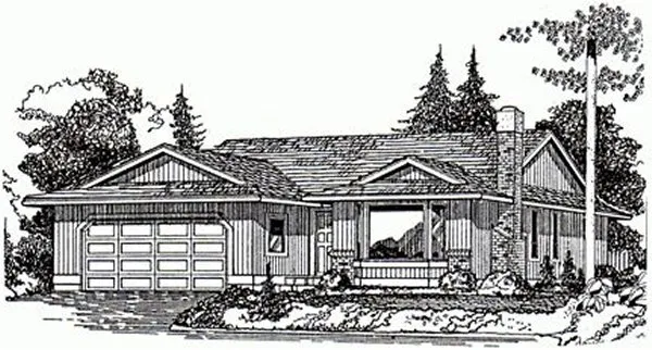 Full Rendering for House Plan #507031