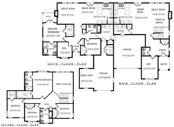 Main Floor Plan for House Plan #504463
