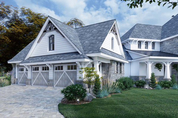 Left Elevation for House Plan #649433