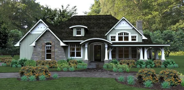 Full Rendering for House Plan #647622