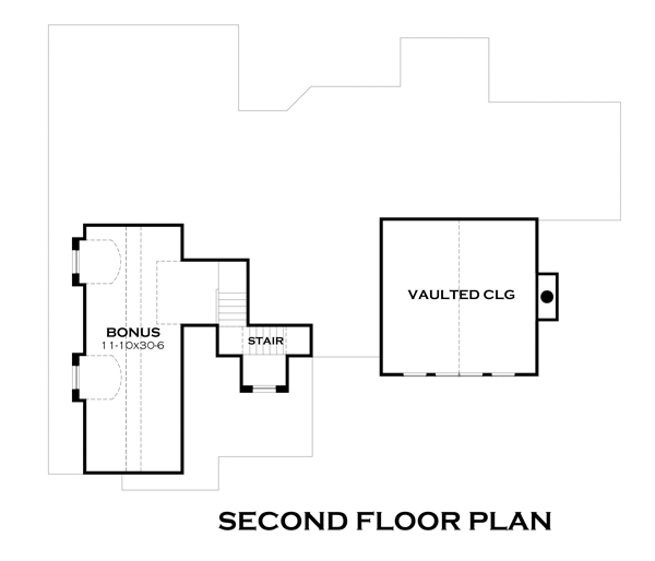 Attic Plan for House Plan #647622