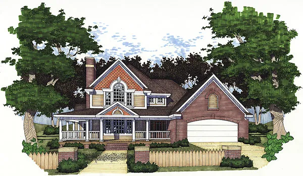 Full Rendering for House Plan #645832