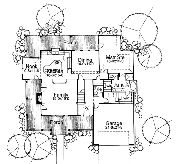 Main Floor Plan for House Plan #645832