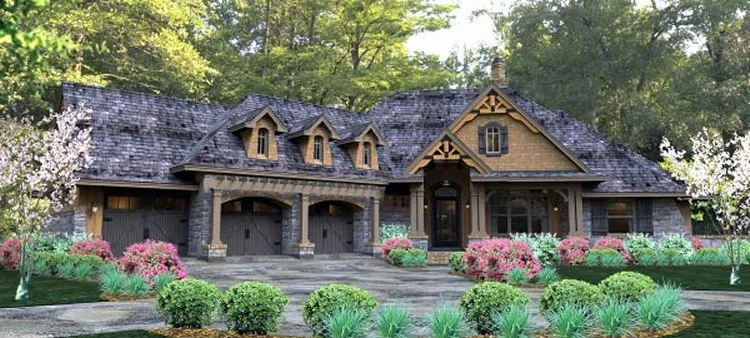 Full Rendering for House Plan #645942