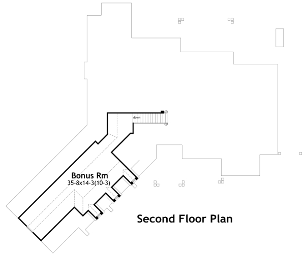 Attic Plan for House Plan #645942