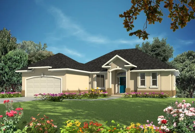 Full Rendering for House Plan #572932