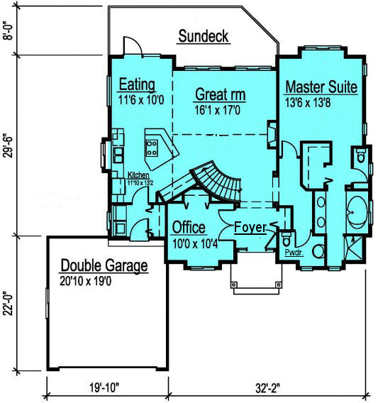 Main Floor Plan for House Plan #572932