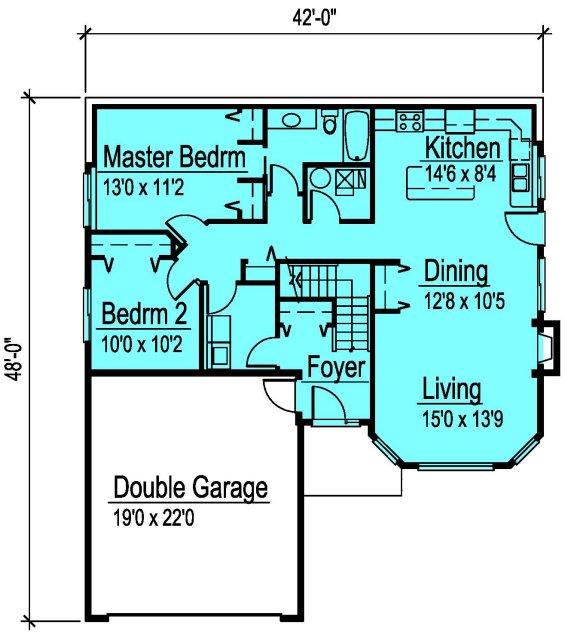 Floorplan lower for House Plan #571252