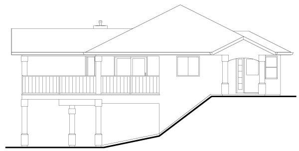Right Elevation for House Plan #578352
