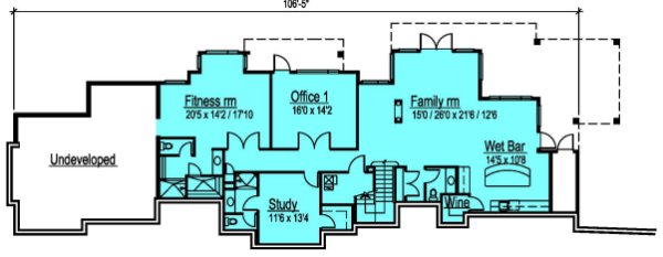 Basement Plan for House Plan #571914