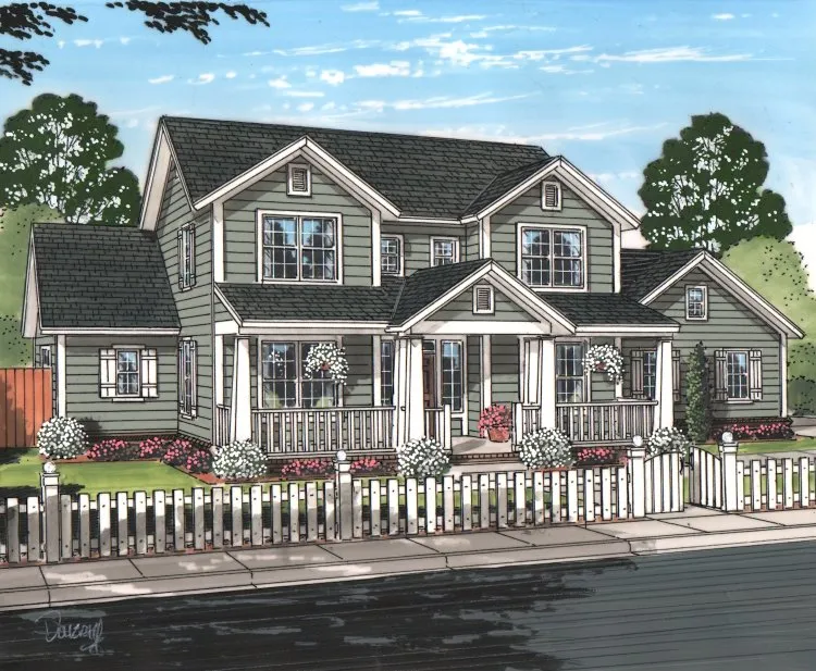 Full Rendering for House Plan #248922