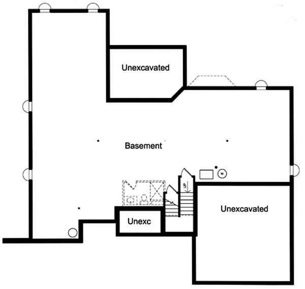 Basement Plan for House Plan #536491