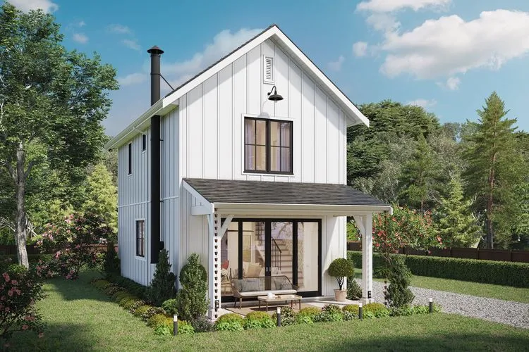 Full Rendering for House Plan #595301