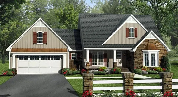 Full Rendering for House Plan #218522