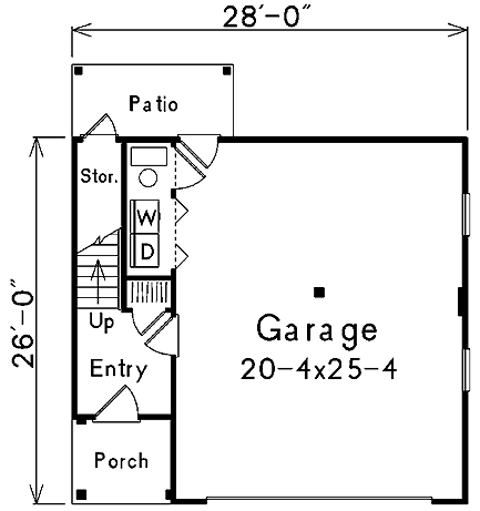Main Floor Plan for House Plan #630826