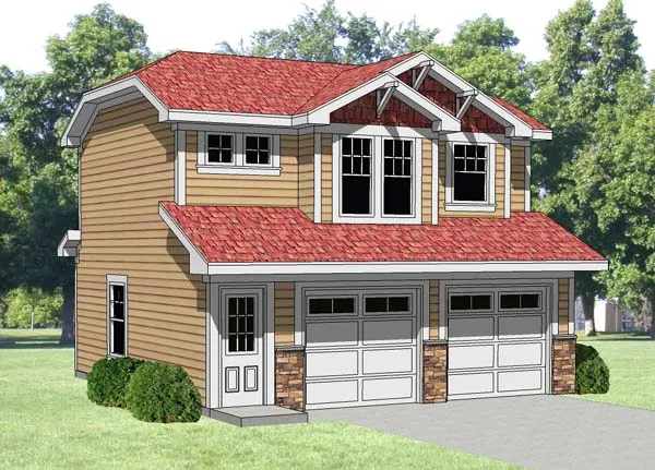 Full Rendering for House Plan #364211