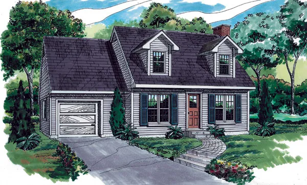 Full Rendering for House Plan #513421