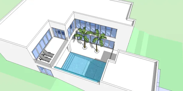 Left Elevation for House Plan #667574