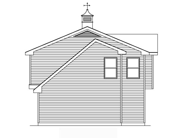 Right Elevation for House Plan #418402