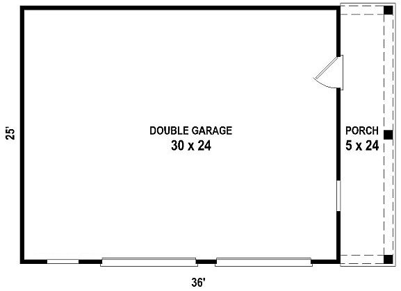 Main Floor Plan for House Plan #490588