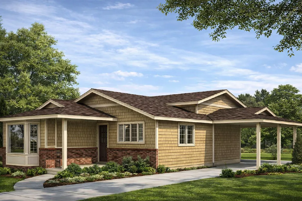 Full Rendering for House Plan #200252